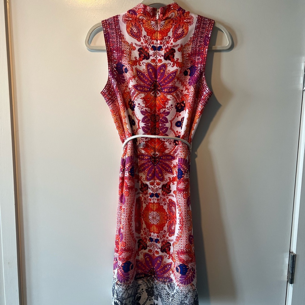 Antonio Melani Sleeveless Shift Dress with Belt - Picture 6 of 6